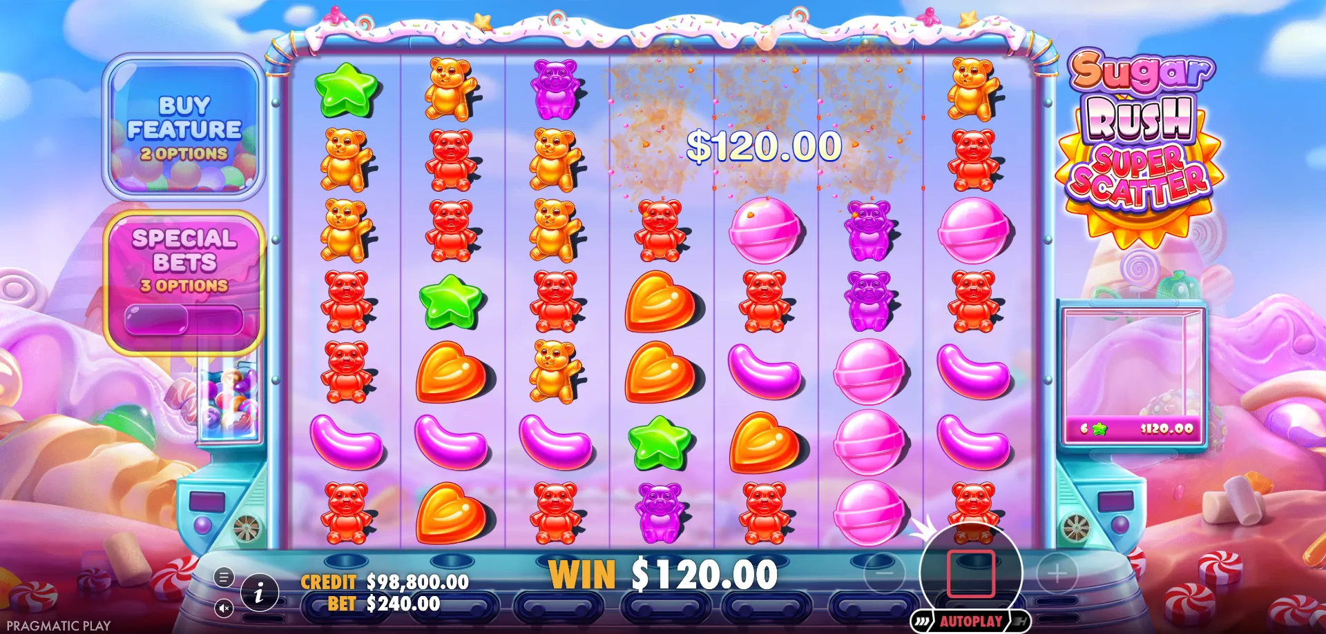 Fibonacci — sugar rush super scatter